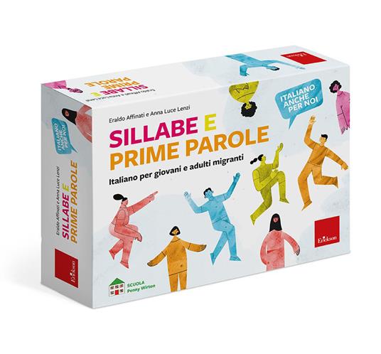 Sillabe e prime parole. Con libretto istruzioni. Con 4 mazzi di carte 250 (3 sets da 50 cards, 1 set da100 cards). Con tombola con tabellone, cartellette, tessere e gettoni - Eraldo Affinati,Anna Luce Lenzi - copertina