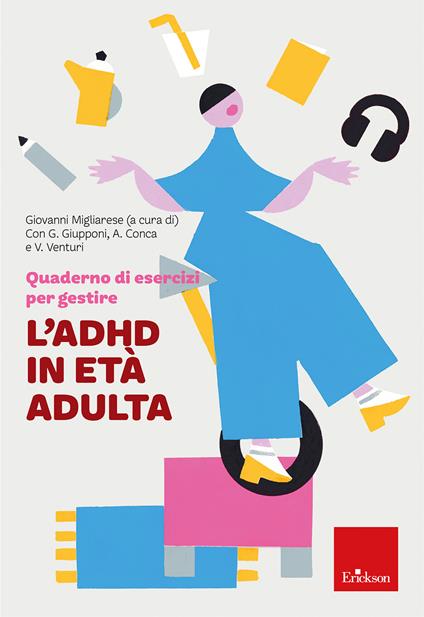 Quaderno di esercizi per gestire l'ADHD in età adulta - copertina