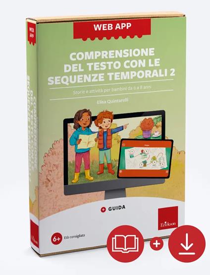 Comprensione del testo con le sequenze temporali. Storie e attività per bambini da 6 a 8 anni. Con web app. Vol. 2 - Elisa Quintarelli - copertina