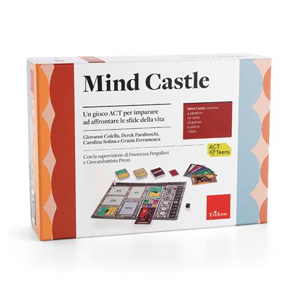 Mind Castle. Un gioco ACT per imparare ad affrontare le sfide della vita. Con dado. Con 28 gettoni. Con 4 pedine. Con 4 tabelloni - Giovanni Colella,Derek Paraboschi,Carolina Solina - copertina