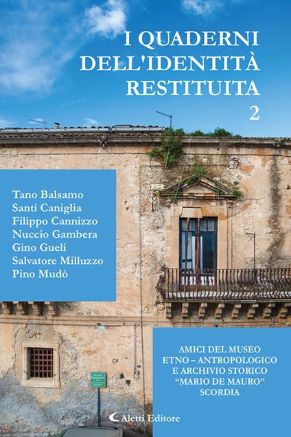 I quaderni dell'identità restituita. Vol. 2 - copertina