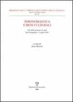 Toponomastica e beni culturali