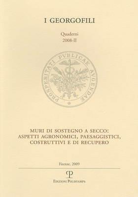 Muri di sostegno a secco: aspetti agronomici, paesaggistici, costruttivi e di recupero - copertina