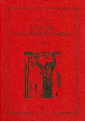 Il valore della persona umana - Giorgio La Pira - copertina