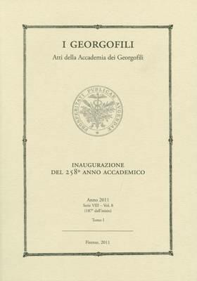 I Georgofili. Atti della Accademia dei Georgofili. Vol. 8\1 - copertina