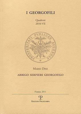 Arrigo Serpieri georgofilo - Mario Dini - copertina