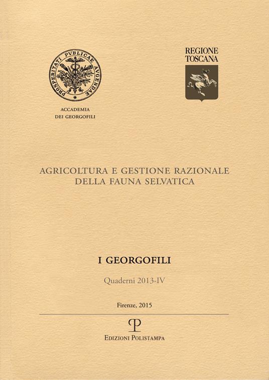 Agricoltura e gestione razionale della fauna selvatica - copertina