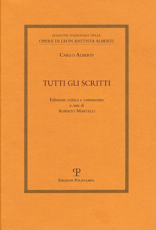 Tutti gli scritti - Carlo Alberti - copertina