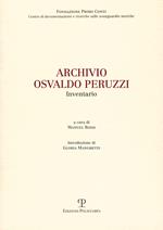 Archivio Osvaldo Peruzzi. Inventario