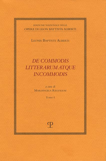 De commodis litterarum atque incommodis - Leon Battista Alberti - copertina