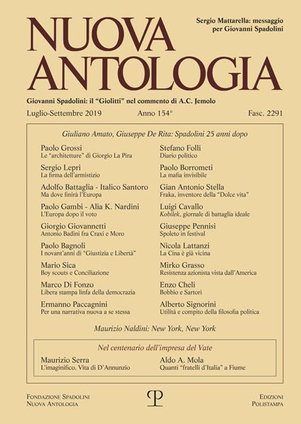 Nuova antologia (2019). Vol. 3: Luglio-Settembre - copertina