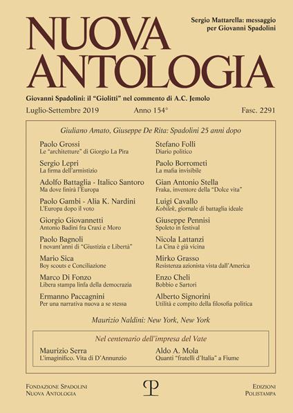Nuova antologia (2019). Vol. 3: Luglio-Settembre. - copertina