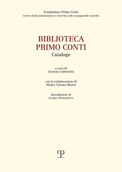 Biblioteca Primo Conti. Catalogo - copertina