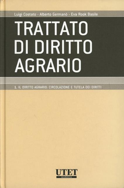 Trattato di diritto agrario - copertina