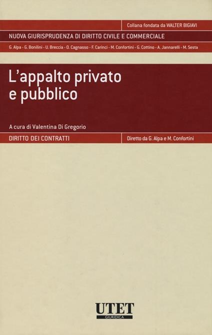 L'appalto privato e pubblico - Valentina Di Gregorio - copertina