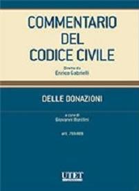 Commentario del codice civile. Delle donazioni. Artt. 1769-809 - copertina