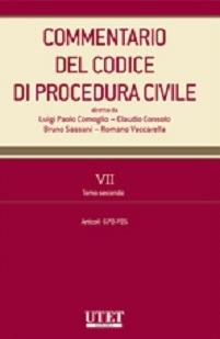 Commentario del codice di procedurre civile. Vol. 7/2: Artt. 670-705 - copertina