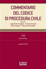 Commentario del codice di procedurre civile. Vol. 7/2: Commentario del codice di procedurre civile