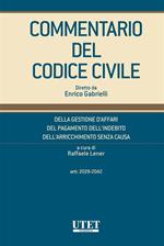 Commentario del codice civile. Della gestione d'affari, del pagamento dell'indebito, dell'arricchimento senza causa (Artt. 2028-2042)