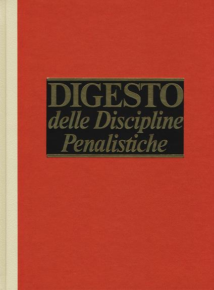 Digesto. Discipline penalistiche. Vol. 9 - copertina