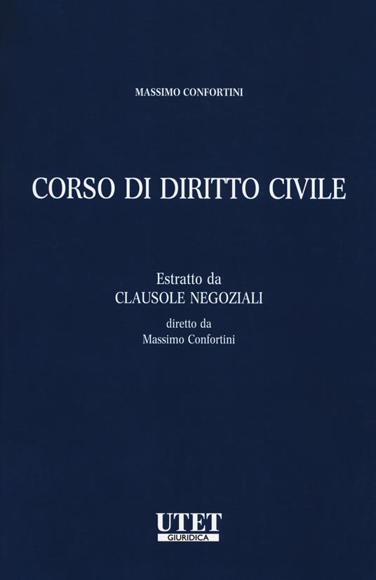 Corso di diritto civile - Massimo Confortini - copertina