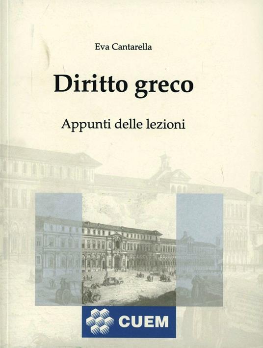 Diritto greco - Eva Cantarella - copertina