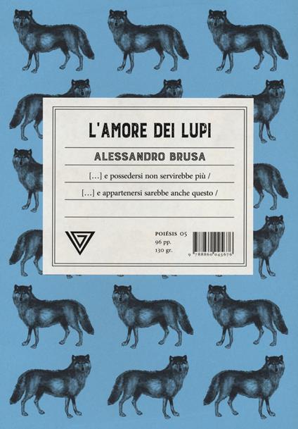 L' amore dei lupi - Alessandro Brusa - copertina