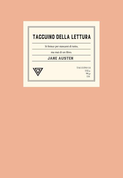 Taccuino della lettura - copertina