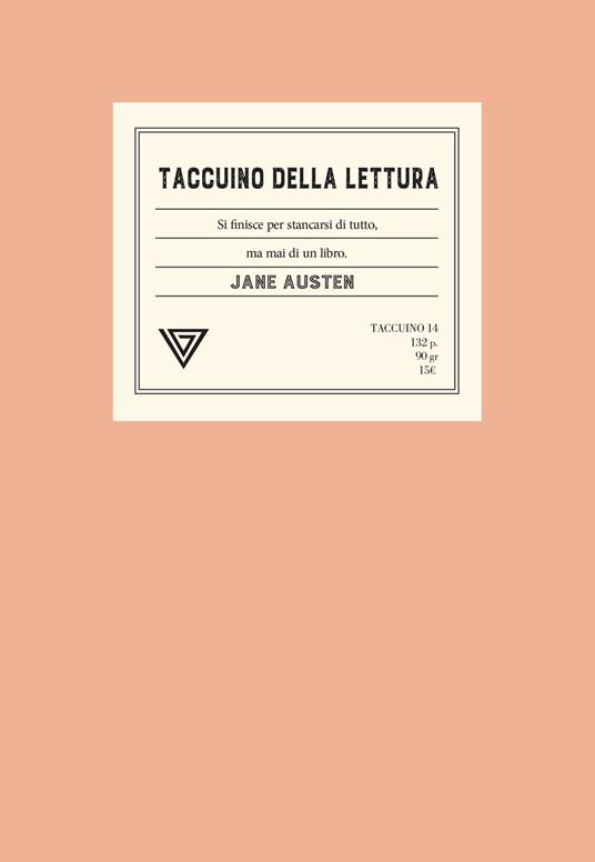 Taccuino della lettura - copertina