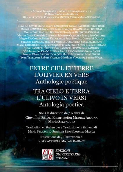 Tra cielo e terra l'ulivo in versi. Ediz. italiana e francese - copertina