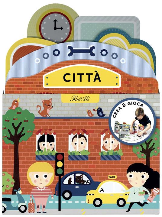 Città. Crea & gioca. Ediz. illustrata - copertina