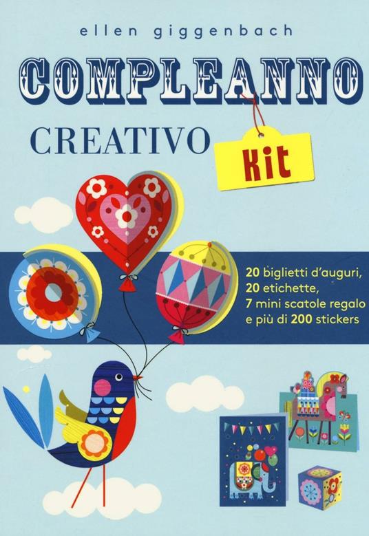Compleanno creativo kit. Con adesivi - Ellen Giggenbach - Libro - IdeeAli -  Libri gioco