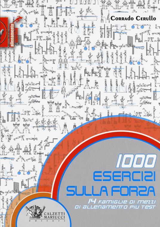 1000 esercizi sulla forza. 14 famiglie di mezzi di allenamento più test - Corrado Cerullo - copertina