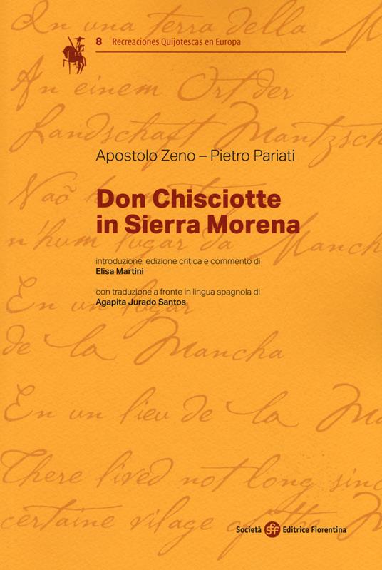 Don Chisciotte in Sierra Morena. Ediz. italiana e spagnola - Zeno Apostolo,Pietro Pariati - copertina