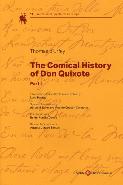 The comical history of Don Quixote. Ediz. critica - Thomas D'Urfey - copertina