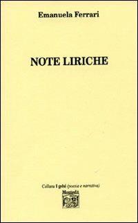 Note liriche - Emanuela Ferrari - copertina