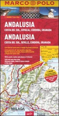 Andalusia, Costa del sole, Siviglia, Cordoba, Granada 1:200.000. Ediz. multilingue - copertina