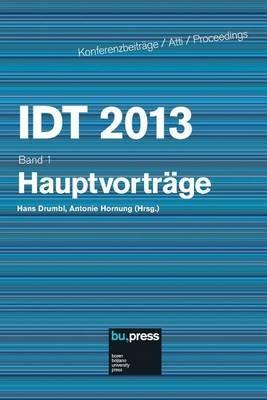 IDT 2013. Hauptvorträge - copertina