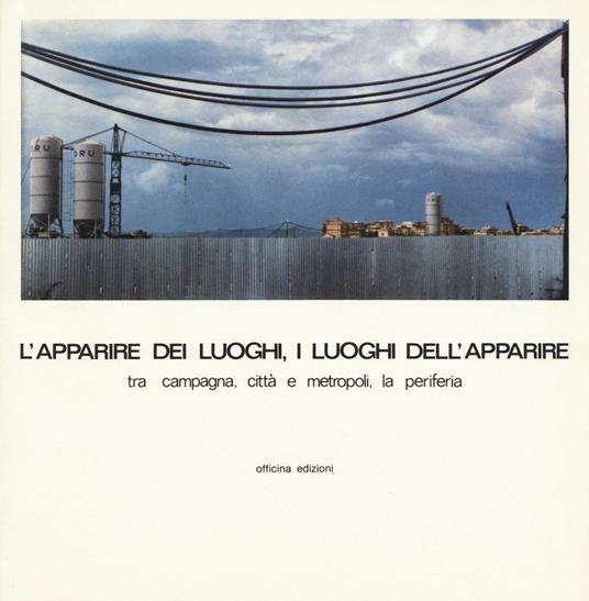L'apparire dei luoghi, i luoghi dell'apparire - copertina