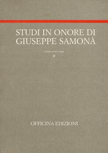 Studi in onore di Giuseppe Samonà