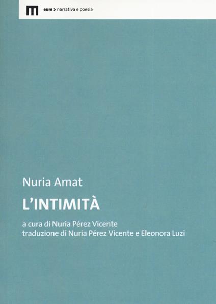 L'intimità - Nuria Amat - copertina