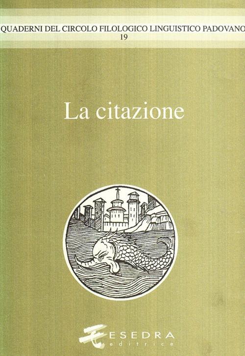 La citazione - copertina