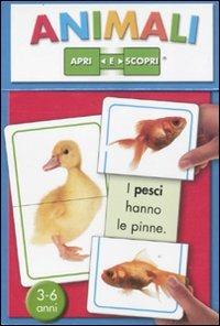 Animali. Apri e scopri. 15 carte - copertina