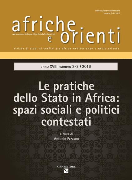 Afriche e Orienti (2016). Vol. 2-3: Le pratiche dello Stato in Africa. Spazi sociali e politici contestati - copertina