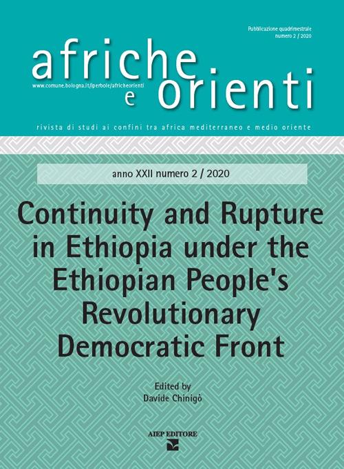 Afriche e Orienti (2020). Vol. 2: Continuity and rupture in Ethiopia under the ethiopian peoples' revolutionary democratic front - copertina