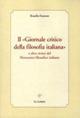 Il «Giornale critico della filosofia italiana» e altre riviste del Novecento filosofico italiano - Rosella Faraone - copertina