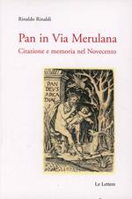 Pan in Via Merulana. Citazione e memoria nel Novecento