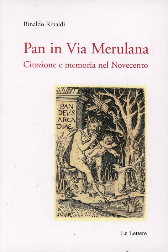 Pan in Via Merulana. Citazione e memoria nel Novecento - Rinaldo Rinaldi - copertina