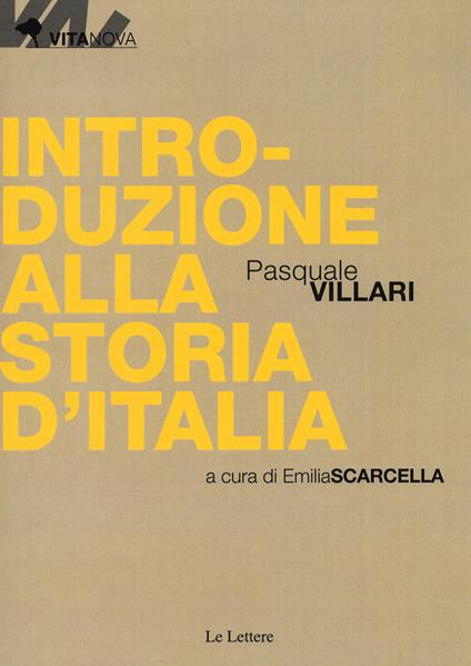 Introduzione alla storia d'Italia - Pasquale Villari - copertina