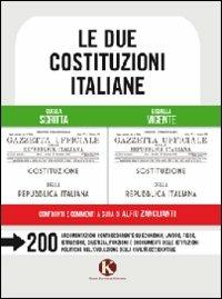 Le due costituzioni italiane - Alfiu Zanclianti - copertina